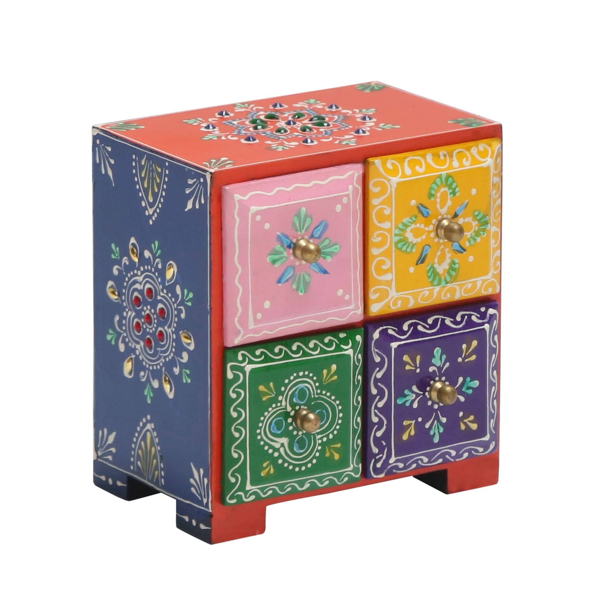 WOODEN CHEST OF DRAWER PAINTING - Art and craft furniture