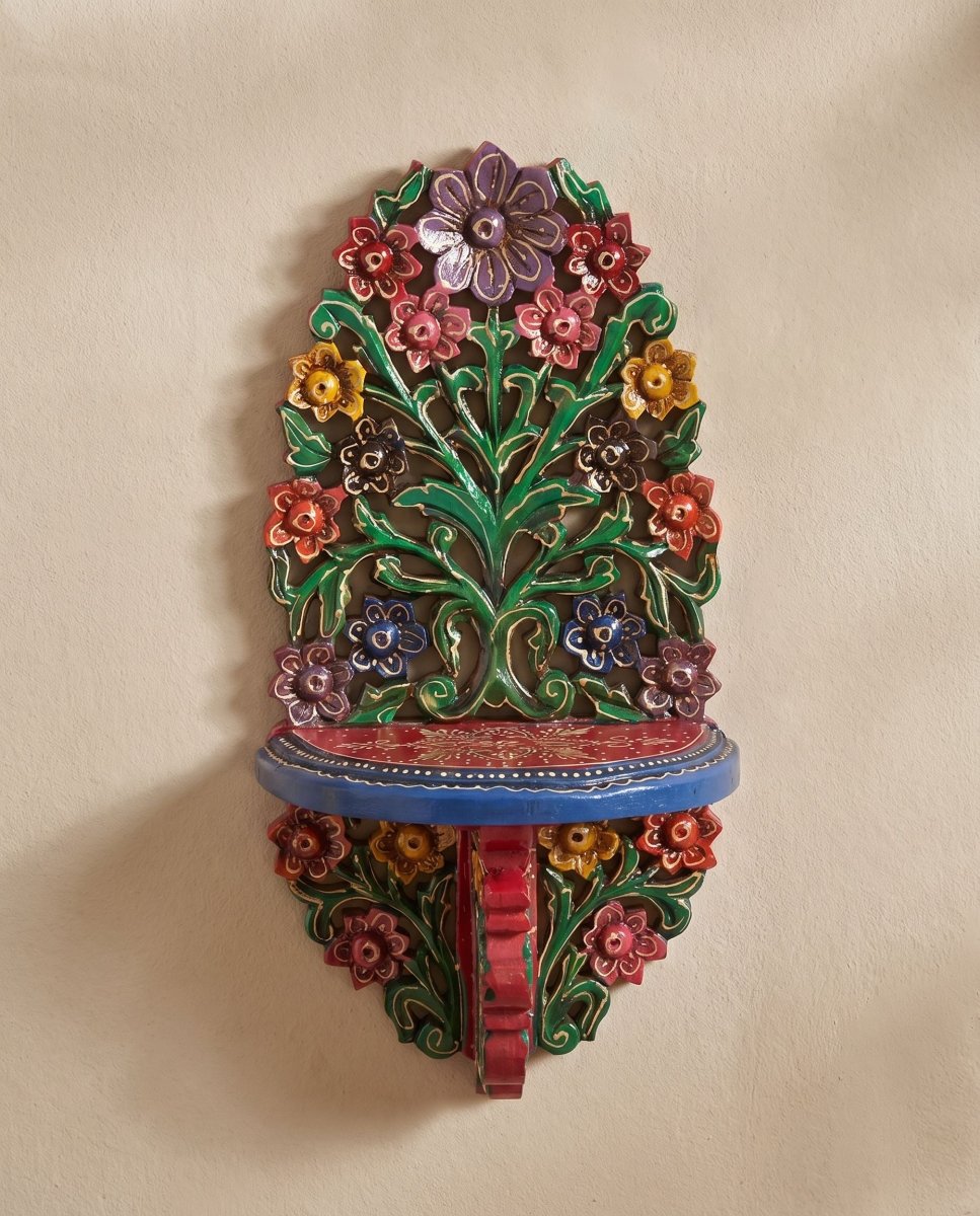 Wooden Flower Bracket - Art and craft furniture