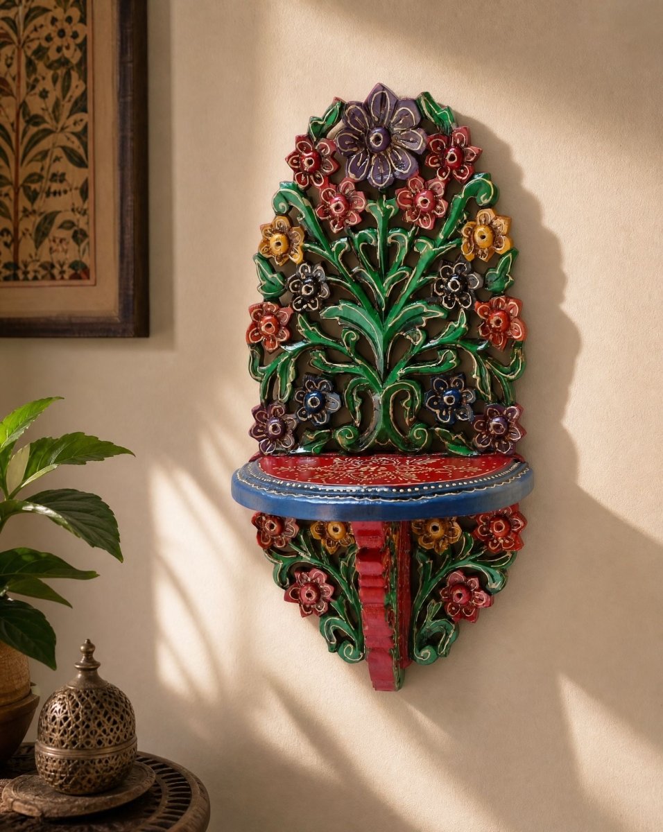 Wooden Flower Bracket - Art and craft furniture