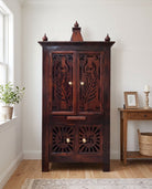 Wooden Four Door Temple - Art and craft furniture