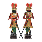 WOODEN GAURD SET OF TWO - Art and craft furniture