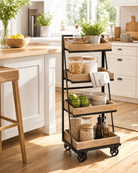 WOODEN KITCHEN TROLLY - Art and craft furniture
