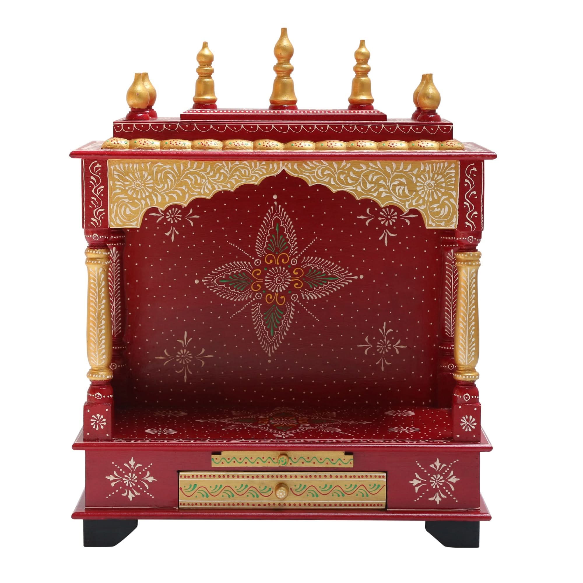 WOODEN SMALL PAINTING TEMPLE - Art and craft furniture