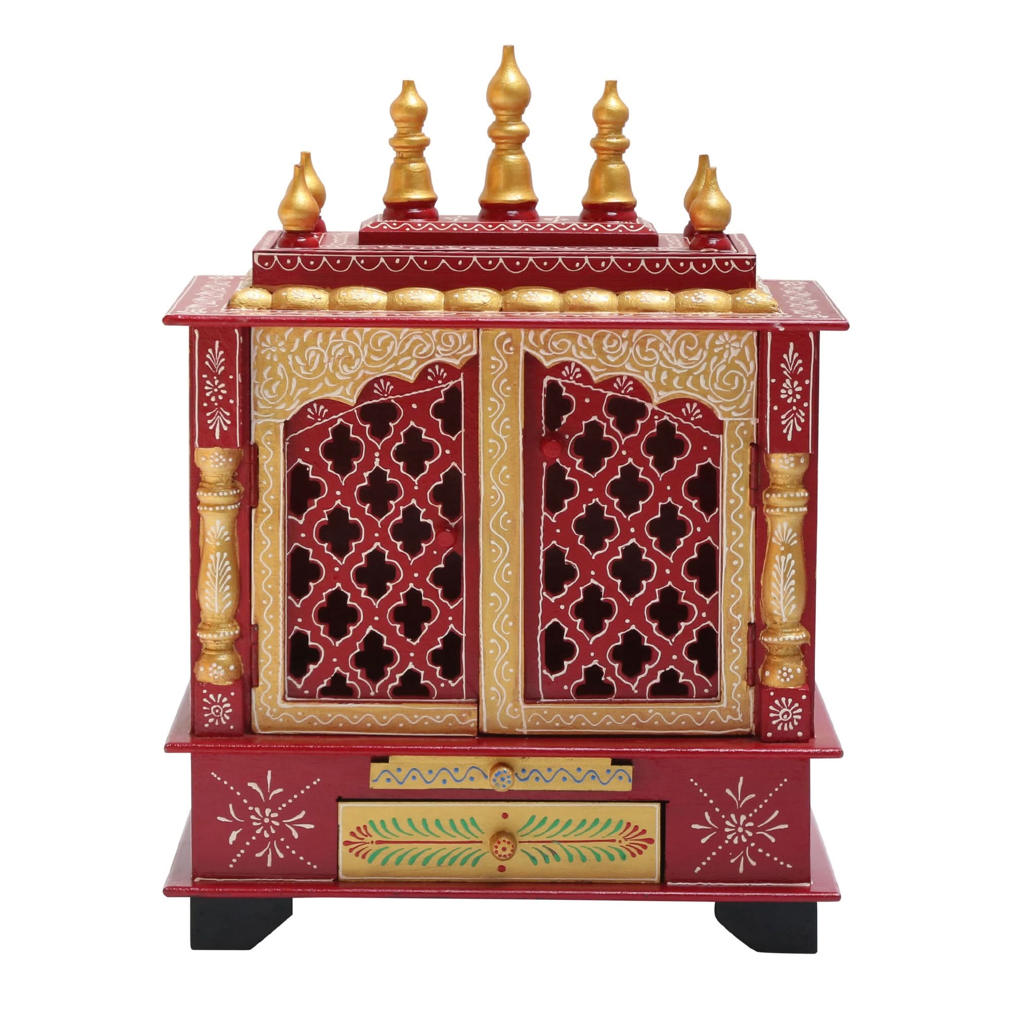 WOODEN SMALL PAINTING TEMPLE - Art and craft furniture