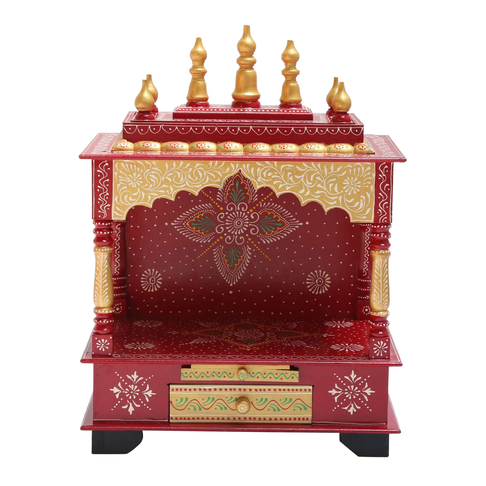 WOODEN SMALL PAINTING TEMPLE - Art and craft furniture