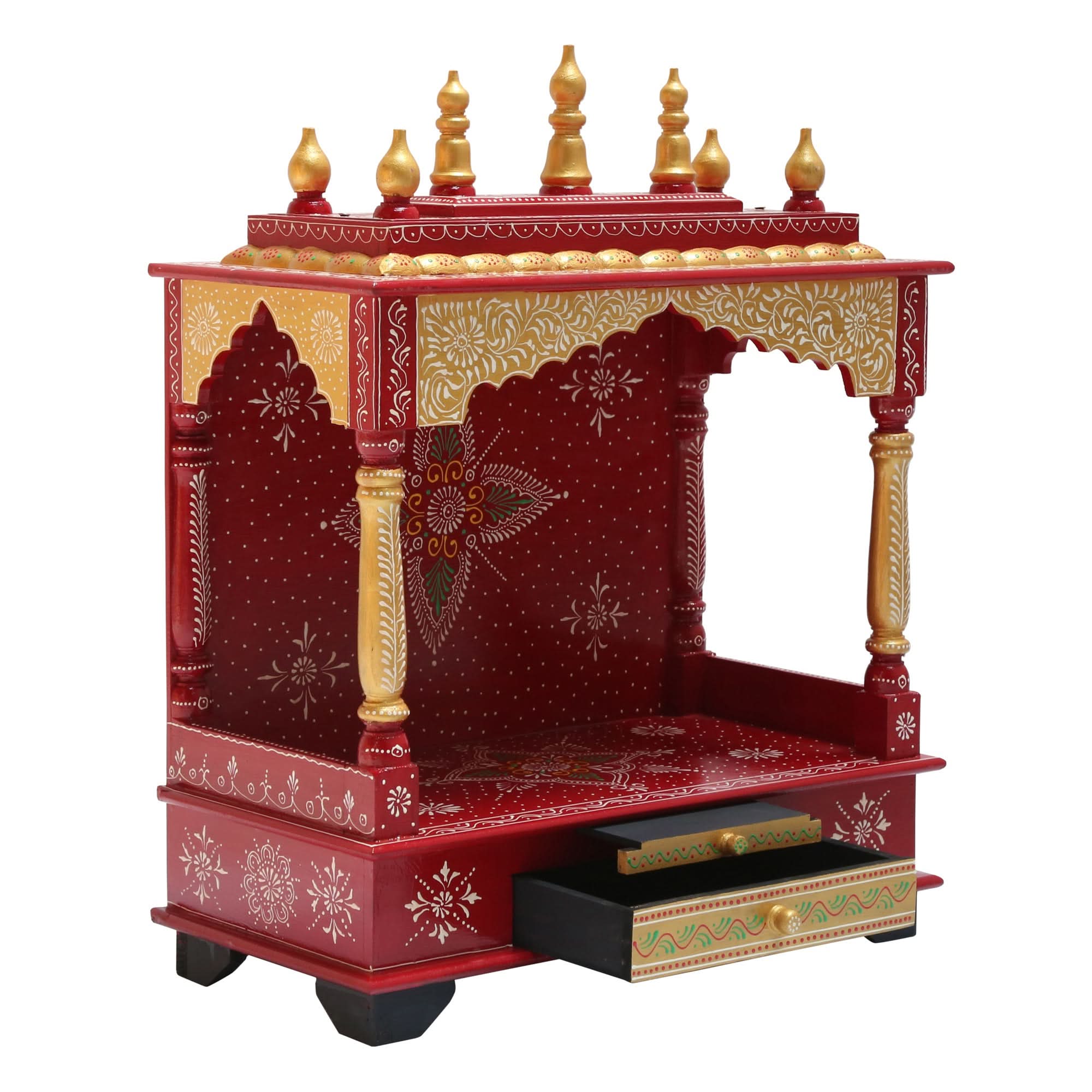 WOODEN SMALL PAINTING TEMPLE - Art and craft furniture