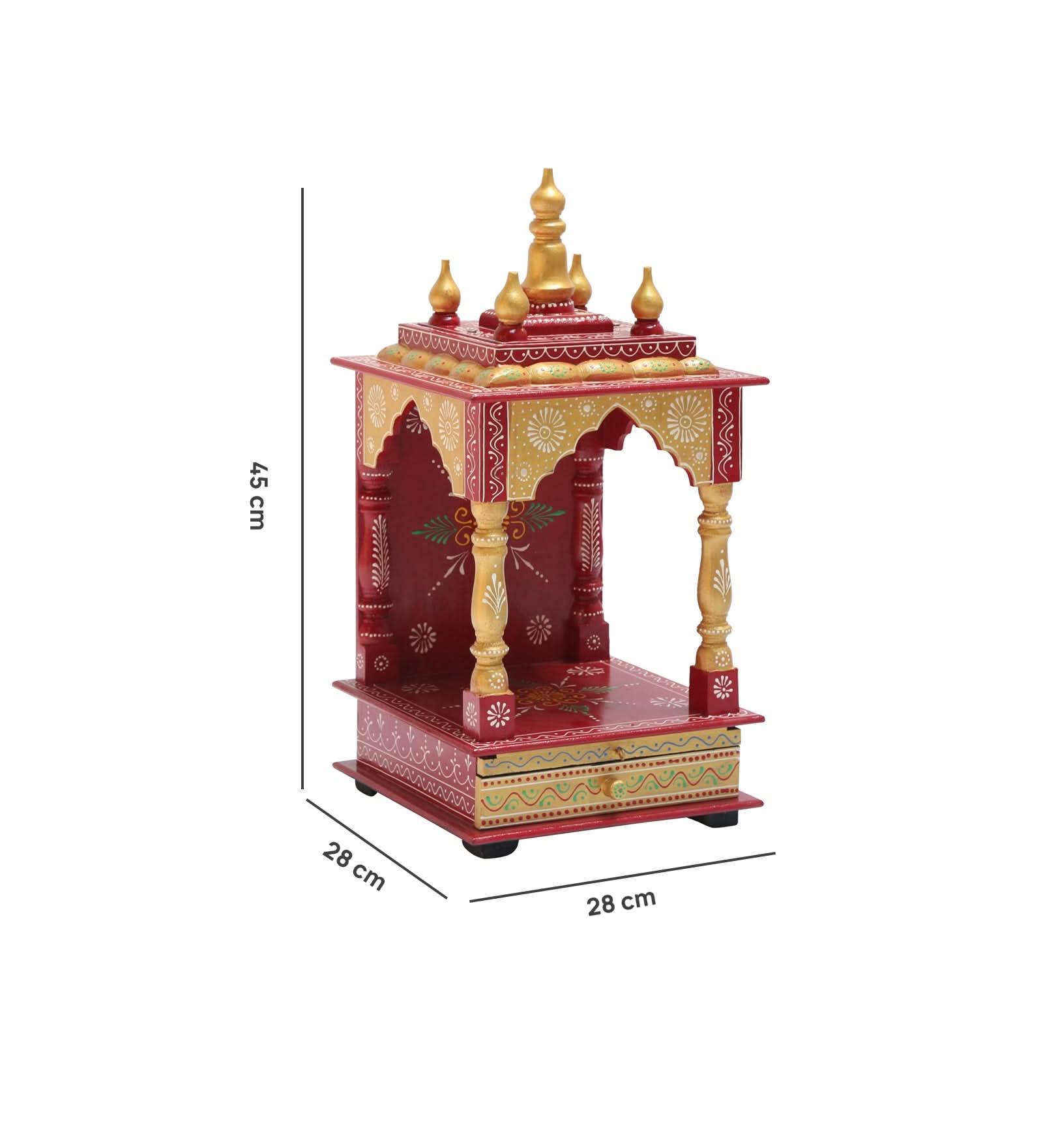 WOODEN SMALL PAINTING TEMPLE - Art and craft furniture