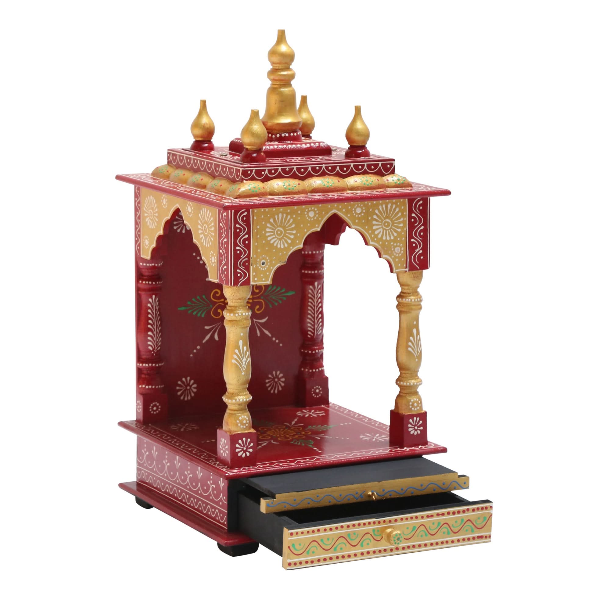 WOODEN SMALL PAINTING TEMPLE - Art and craft furniture