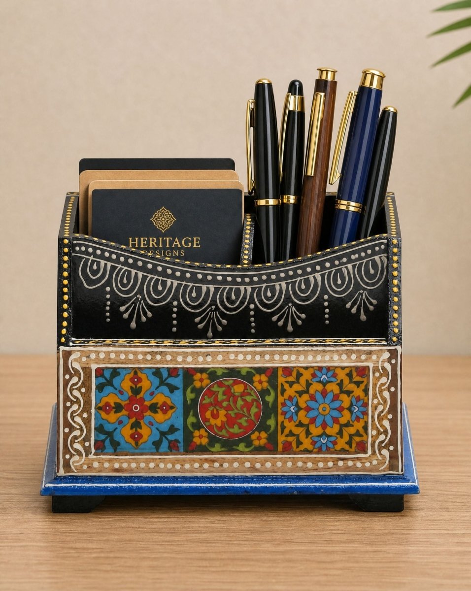 Wooden Stationary Stand Painting - Art and craft furniture