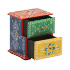 WOODEN STEP 2 DRAW MINI CHEST PAINTING - Art and craft furniture