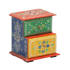 WOODEN STEP 2 DRAW MINI CHEST PAINTING - Art and craft furniture