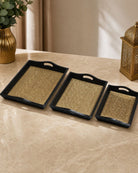 Wooden Tray Set Of Three - Art and craft furniture