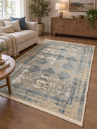 Zarafshan Nevy Blue Carpet - Art and craft furniture