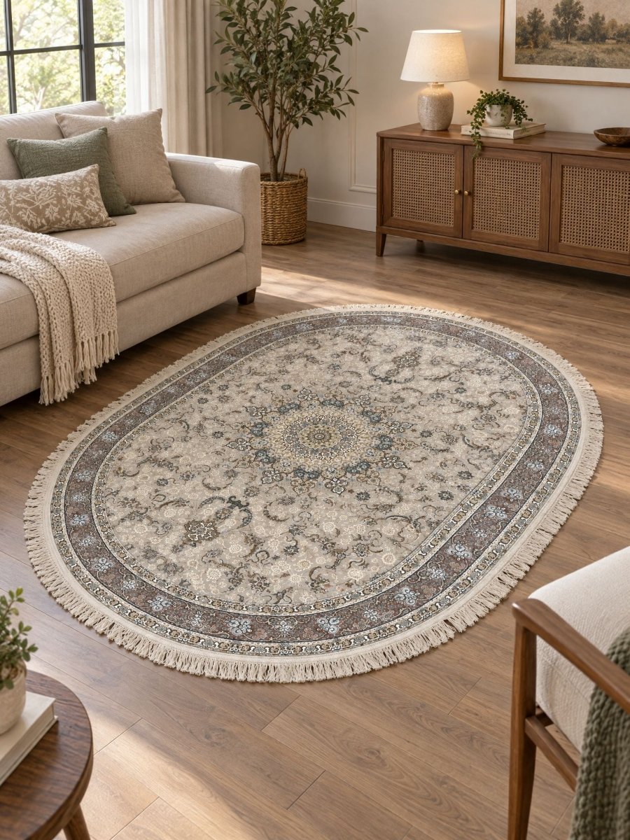 Zarmina Cream Carpet - Art and craft furniture