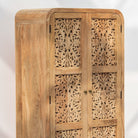 ZENVIA WOODEN CARWING TWO DOOR CABINET - Art and craft furniture