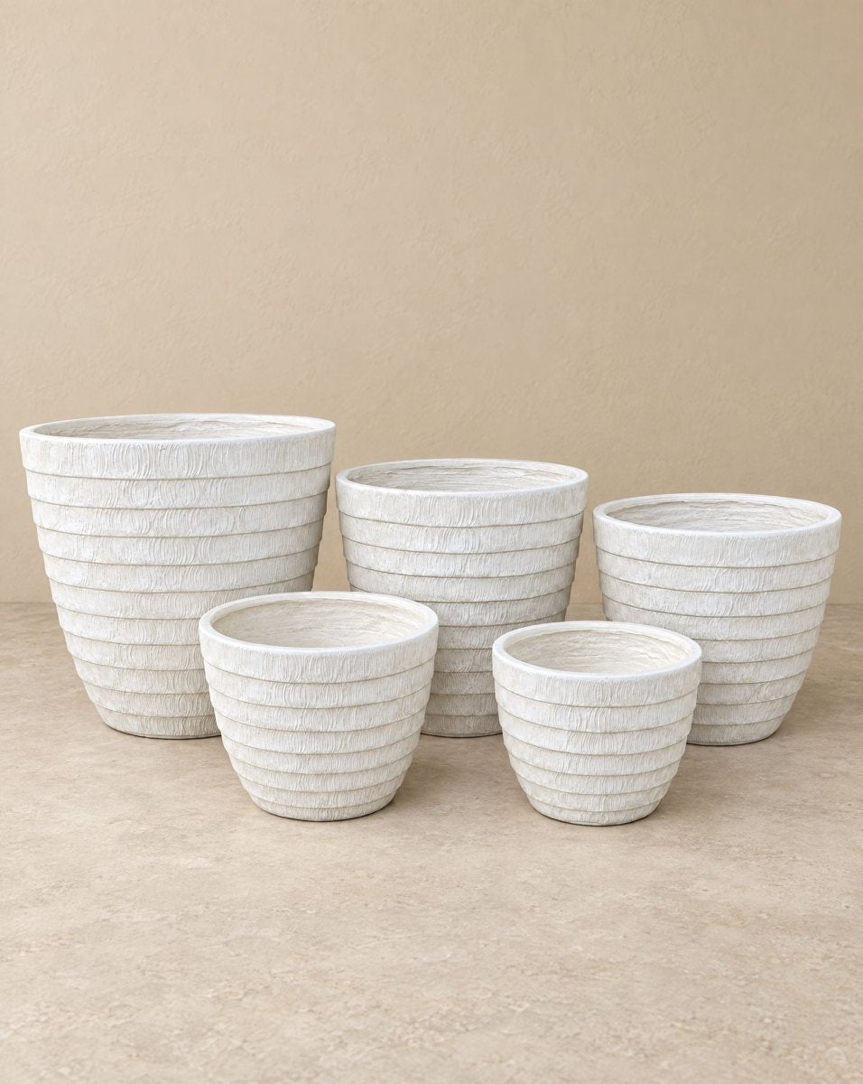 Zerra Off White Planter - Art and craft furniture