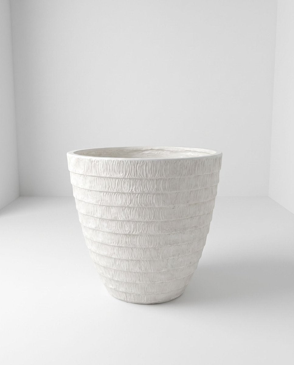 Zerra Off White Planter - Art and craft furniture