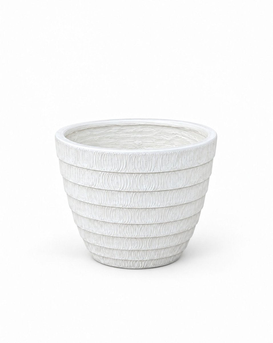 Zerra Off White Planter - Art and craft furniture