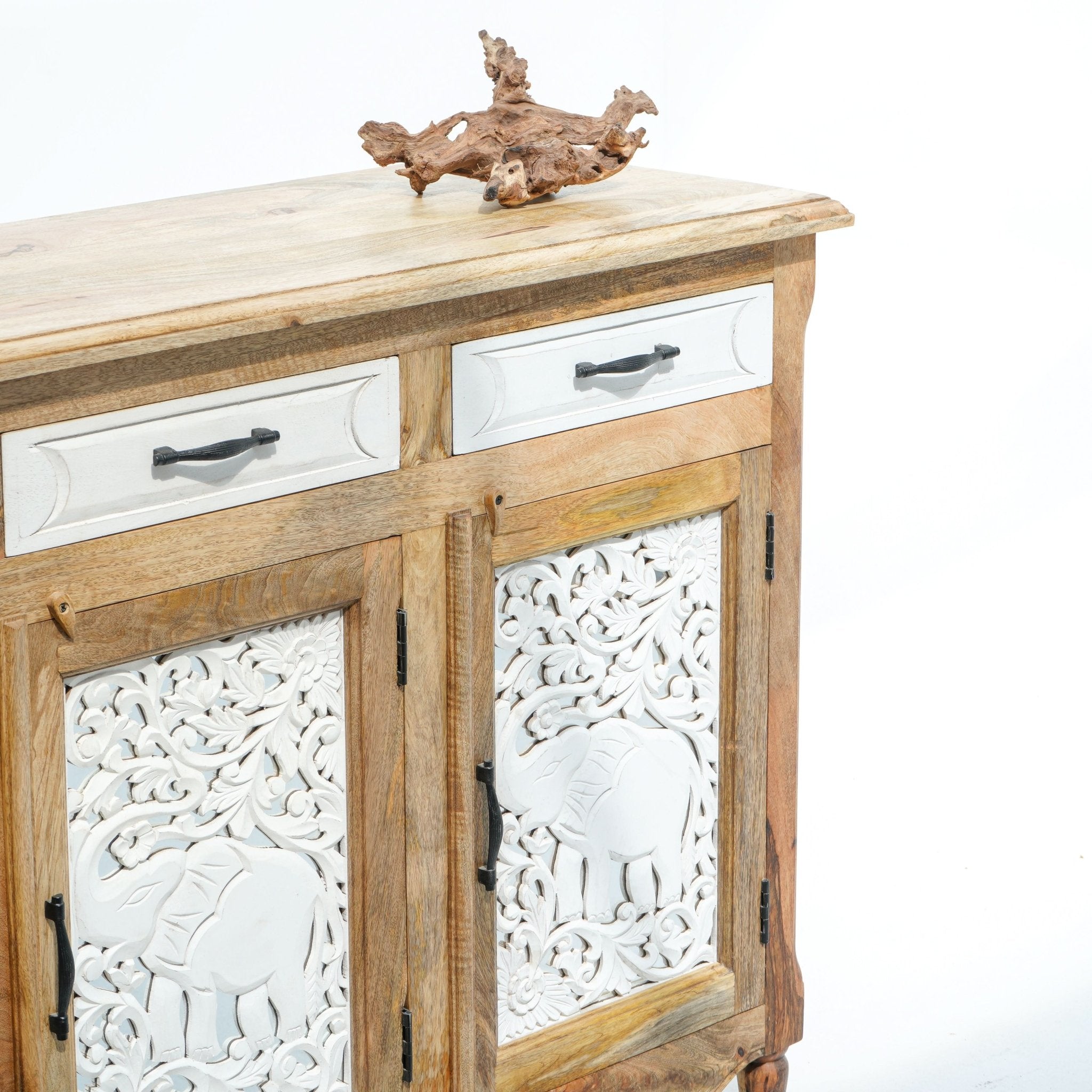 ZERRA THREE DOOR THREE DRAWER SIDEBOARD - Art and craft furniture