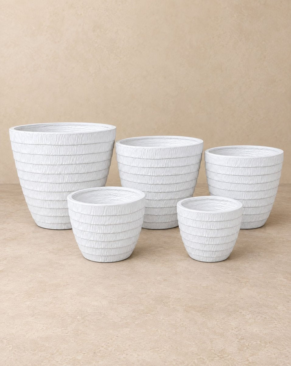 Zerra White Planter - Art and craft furniture