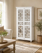 Zorella Glass Two Door Cabinet - Art and craft furniture