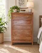 Zorevia Wooden Drawer Chest - Art and craft furniture