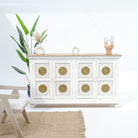 ZYARA FOUR DOOR BRASS FTD SIDEBOARD - Art and craft furniture